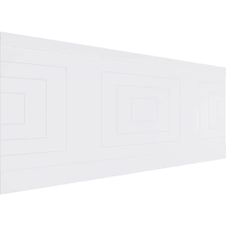 Ekena Millwork 40"H x 94 1/2"W Mid Century Modern PVC Wainscot Paneling Kit WPK40X94MCM